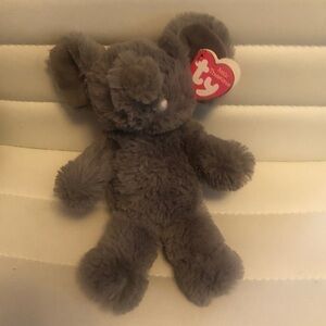 Ty Gray Plush Elephant Toy